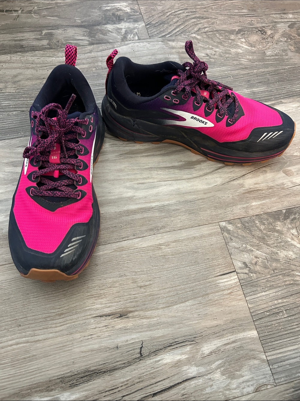 Brooks Women’s Hot Pink and Black Trail Running Shoes
